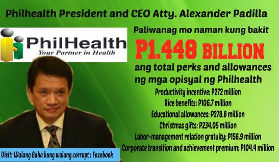 PhilHealth, SSS, GSIS, etc. put officer and employee salaries, allowances, benefits, bonuses and other perks as FIRST PRIORITY. Increased premiums as next priority. Increasing member benefits always last thing in their minds. Government monopoly. Mandatory membership. No risk. Bailouts when needed. Inefficient operations. Where is the PUBLIC SERVICE? http://wp.me/p3QDQJ-aV http://wp.me/p3QDQJ-g5 http://wp.me/p3QDQJ-r6 http://wp.me/p3QRCo-c6 http://wp.me/p3QRCo-bW http://wp.me/p3QRCo-bW http://wp.me/p3QDQJ-qC http://wp.me/p3QDQJ-p0