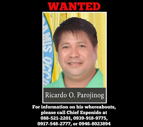 pnp parojinog ricardo wanted